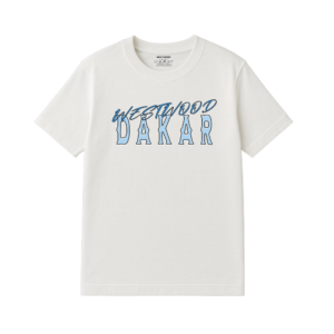 DAKAR BLUE TEE WHITE