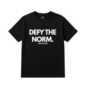 DEFY THE NORM TEE BLACK